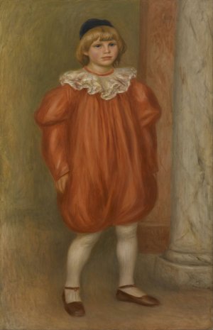 Claude Renoir in Clown Costume by Pierre-Auguste Renoir Oil Painting