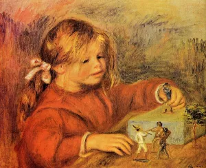 Claude Renoir Playing by Pierre-Auguste Renoir Oil Painting
