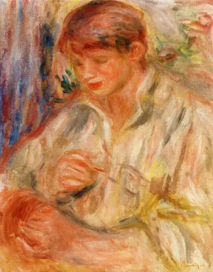 Claude Renoir Potting painting by Pierre-Auguste Renoir