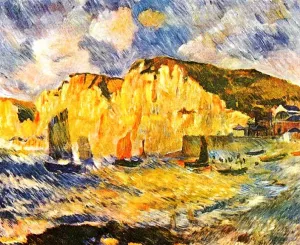 Cliffs by Pierre-Auguste Renoir - Oil Painting Reproduction