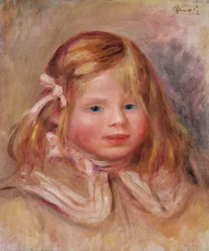 Coco au ruban rose by Pierre-Auguste Renoir Oil Painting