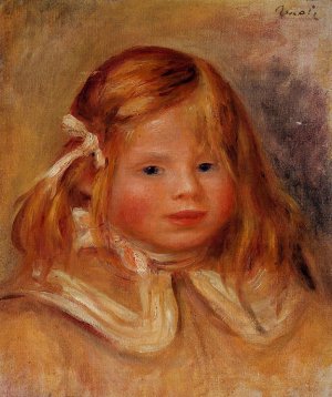 Coco in a Red Ribbon by Pierre-Auguste Renoir Oil Painting