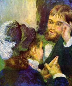 Conversation by Pierre-Auguste Renoir - Oil Painting Reproduction
