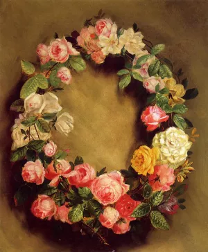 Crown of Roses by Pierre-Auguste Renoir - Oil Painting Reproduction