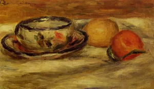 Cup, Lemon and Tomato by Pierre-Auguste Renoir Oil Painting