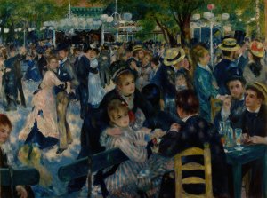 Dance at Le Moulin de la Galette by Pierre-Auguste Renoir Oil Painting