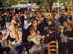 Dance at the Moulin de la Galette Oil Painting by Pierre-Auguste Renoir - Bestsellers