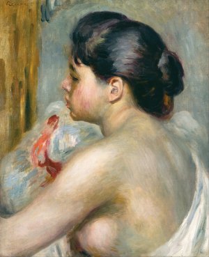 Dark-Haired Woman by Pierre-Auguste Renoir Oil Painting