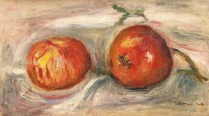 Deux Pommes by Pierre-Auguste Renoir Oil Painting