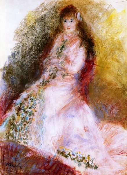 Ellen Andree by Pierre-Auguste Renoir - Hand-Painted Oil Painting Reproduction