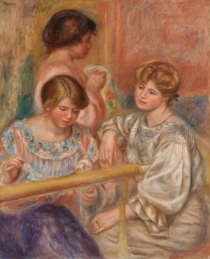 Embroiderers by Pierre-Auguste Renoir Oil Painting