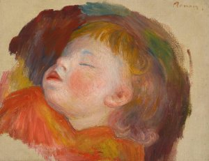 Enfant Endormi by Pierre-Auguste Renoir Oil Painting