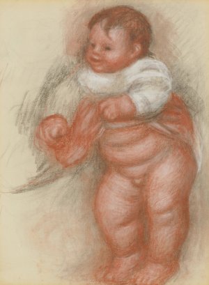 Enfant Nu Debout by Pierre-Auguste Renoir Oil Painting
