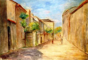 Entrance to the Village Essoyes by Pierre-Auguste Renoir - Oil Painting Reproduction
