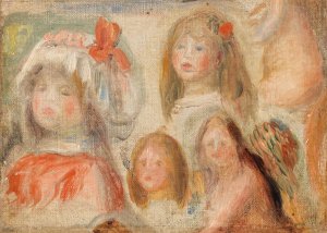 Etude de jeunes filles by Pierre-Auguste Renoir Oil Painting