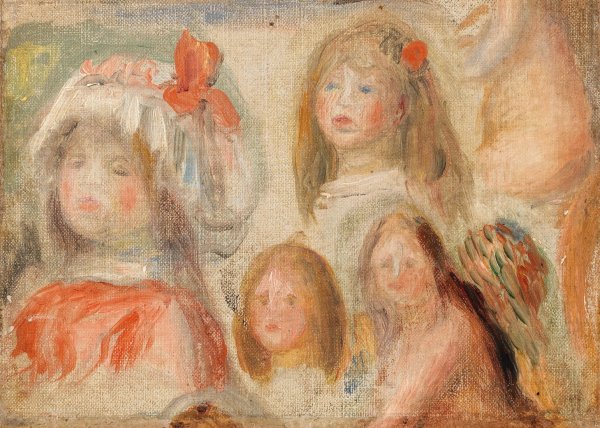 Etude de jeunes filles by Pierre-Auguste Renoir - Hand-Painted Oil Painting Reproduction