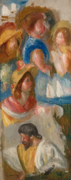 Etude De Tetes by Pierre-Auguste Renoir Oil Painting
