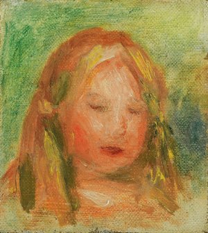 Etude; Tete D'enfant by Pierre-Auguste Renoir Oil Painting