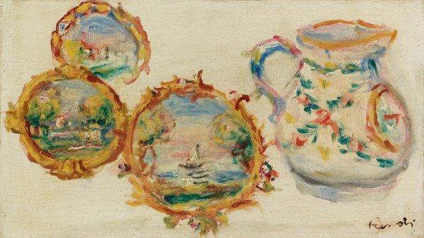 Faiences Decorees  by Pierre-Auguste Renoir - Hand-Painted Oil Painting Reproduction