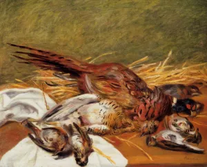 Faisans, Canapetiere et Grives by Pierre-Auguste Renoir - Oil Painting Reproduction