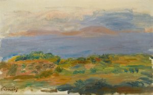 Falaise Verte Et Mer by Pierre-Auguste Renoir Oil Painting