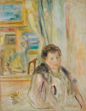Femme Dans Un Interieur by Pierre-Auguste Renoir Oil Painting