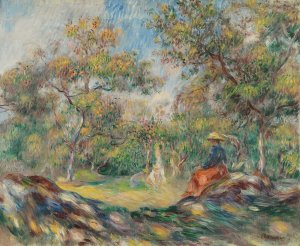 Femme Dans Un Paysage by Pierre-Auguste Renoir Oil Painting