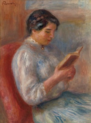 Femme lisant by Pierre-Auguste Renoir Oil Painting