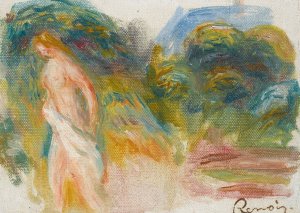 Femme Nue Et Paysage by Pierre-Auguste Renoir Oil Painting