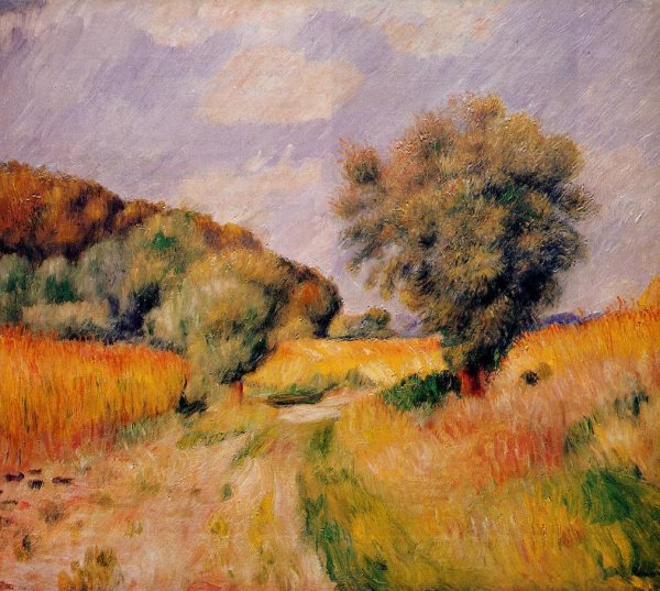 Fields of Wheat by Pierre-Auguste Renoir - Hand-Painted Oil Painting Reproduction