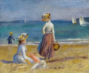 Figures on the Beach by Pierre-Auguste Renoir Oil Painting