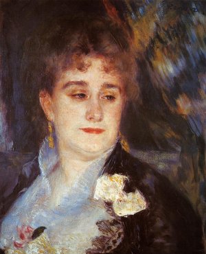 First Portrait of Madame Georges Charpeitier by Pierre-Auguste Renoir Oil Painting