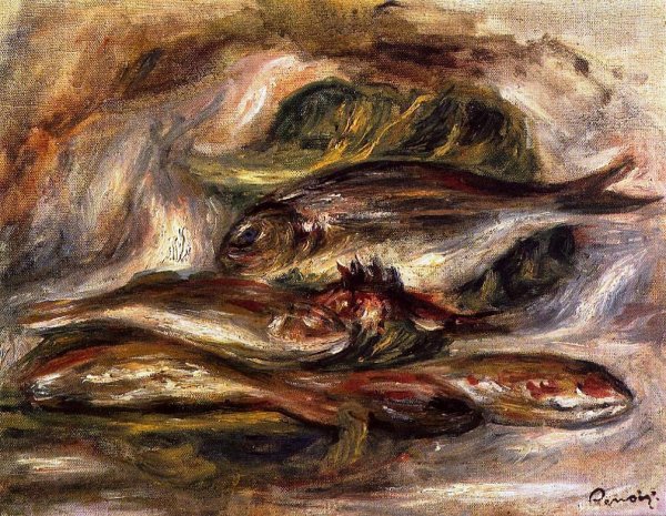 Fish by Pierre-Auguste Renoir - Hand-Painted Oil Painting Reproduction