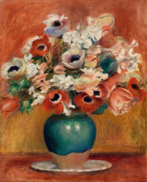 Flowers by Pierre-Auguste Renoir Oil Painting