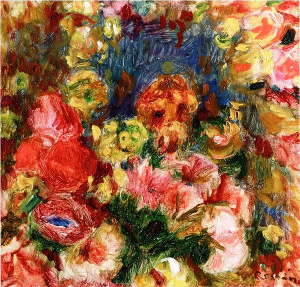 Flowers by Pierre-Auguste Renoir - Hand-Painted Oil Painting Reproduction