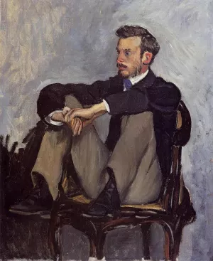 Frederic Bazille by Pierre-Auguste Renoir - Oil Painting Reproduction