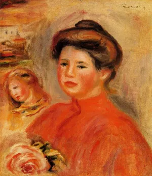 Gabrielle at Her Window painting by Pierre-Auguste Renoir