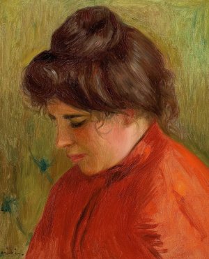 Gabrielle en Rouge by Pierre-Auguste Renoir Oil Painting