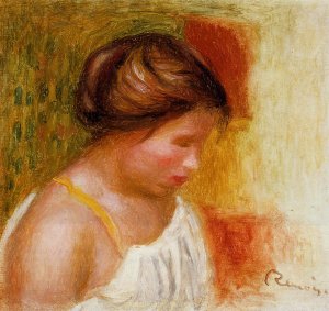 Gabrielle in a Chemise by Pierre-Auguste Renoir Oil Painting