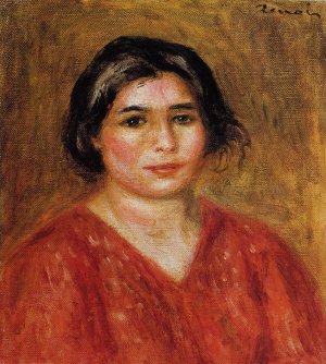 Gabrielle in a Red Blouse by Pierre-Auguste Renoir Oil Painting