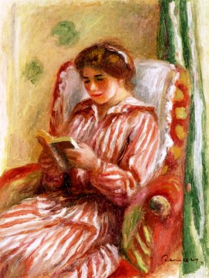 Gabrielle Reading by Pierre-Auguste Renoir Oil Painting