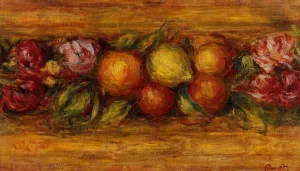 Garland of Fruit and Flowers by Pierre-Auguste Renoir - Oil Painting Reproduction