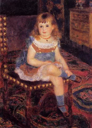 Georgette Charpentier Seated by Pierre-Auguste Renoir - Oil Painting Reproduction