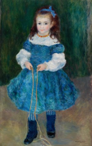 Girl with a Jump Rope by Pierre-Auguste Renoir Oil Painting