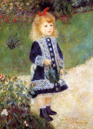 Girl with a Watering Can by Pierre-Auguste Renoir Oil Painting