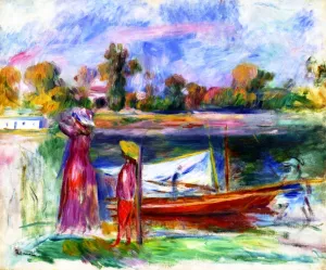 Girls at Argenteuil by Pierre-Auguste Renoir - Oil Painting Reproduction