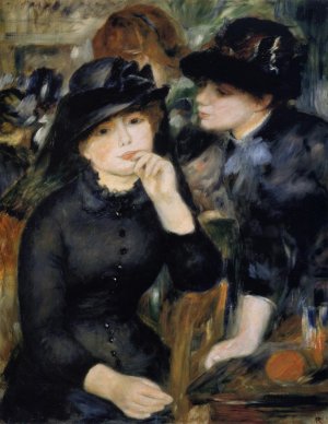 Girls in Black Oil painting by Pierre-Auguste Renoir