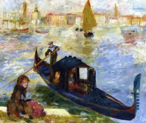 Gondola, Venice by Pierre-Auguste Renoir - Oil Painting Reproduction