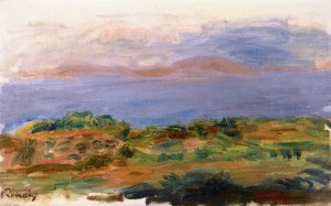Green Cliff and Sea by Pierre-Auguste Renoir Oil Painting