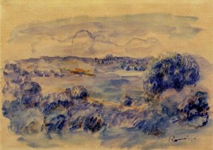 Guernsey Landscape Oil painting by Pierre-Auguste Renoir